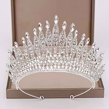 K⭐︎Tiara Amazon.com : ZIFENGXUAN Ladies Crown Tiara for Women Crystal